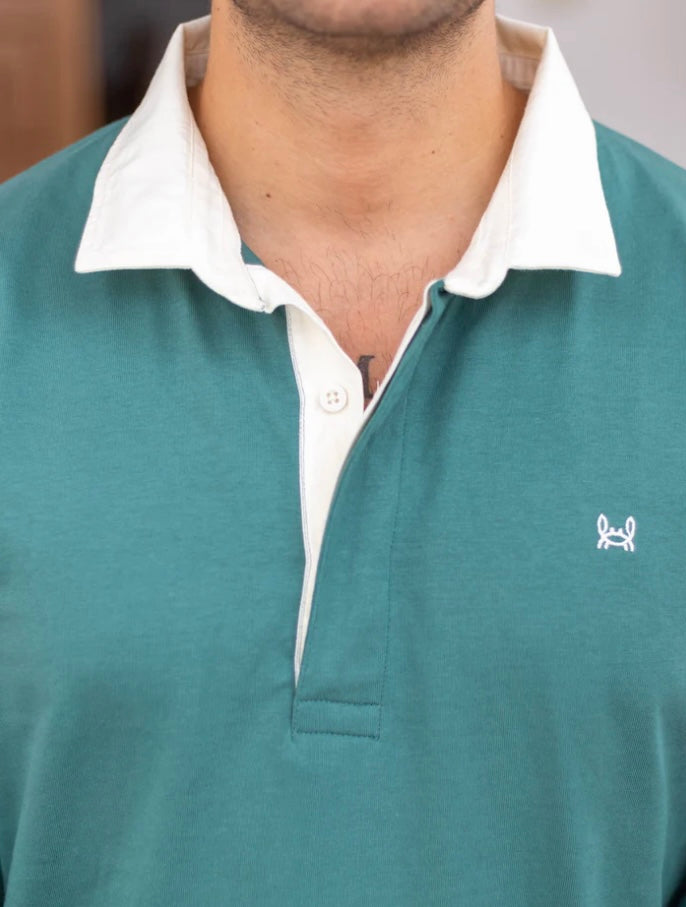 POLO RUGBY LISO VERDE | TUY