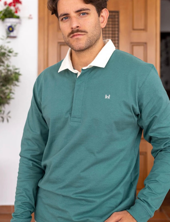 POLO RUGBY LISO VERDE | TUY