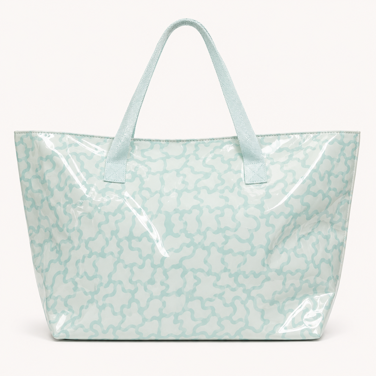 Bolso Shopper Plastificado Verde Agua Trapío