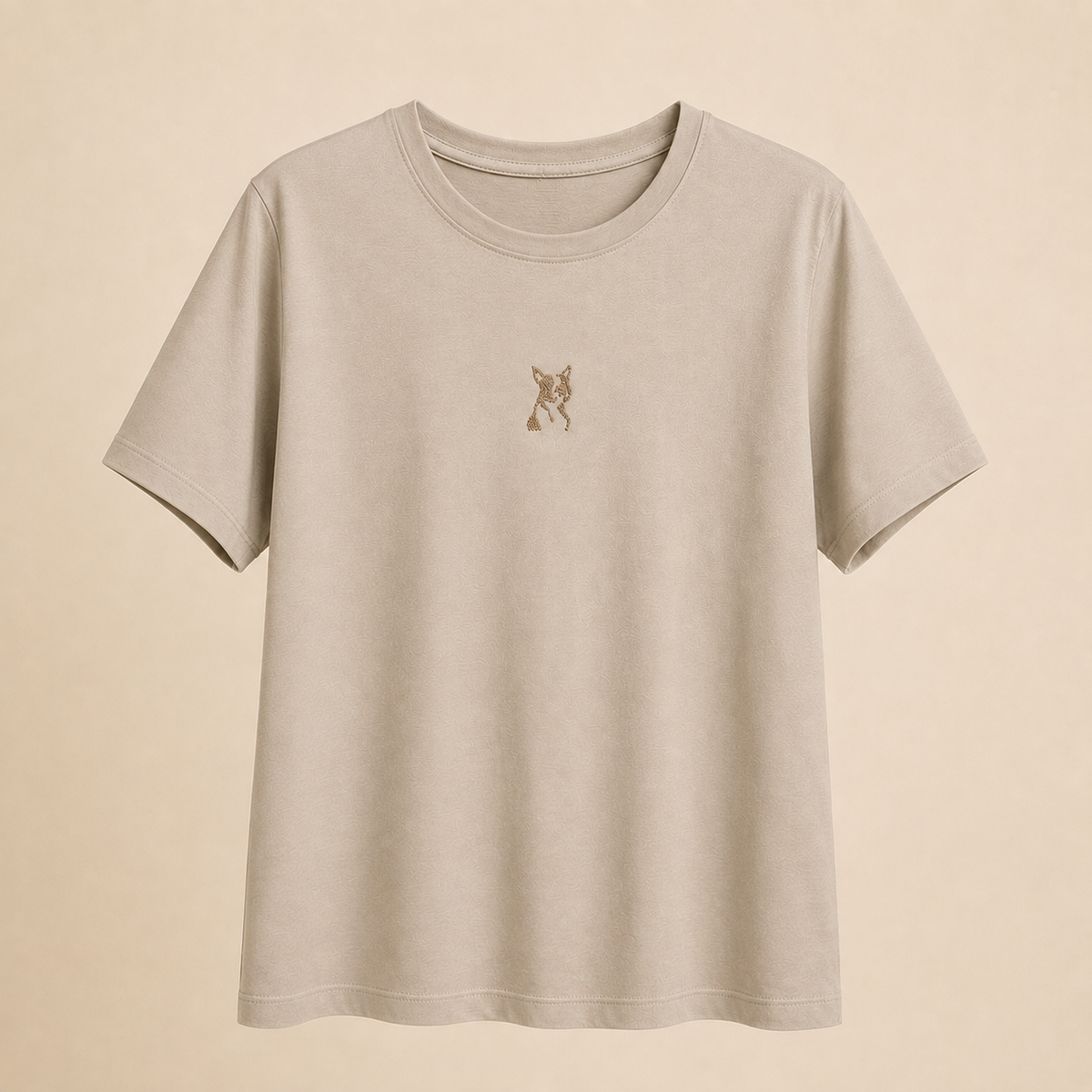 Camiseta verde con brillos perro – Trapio