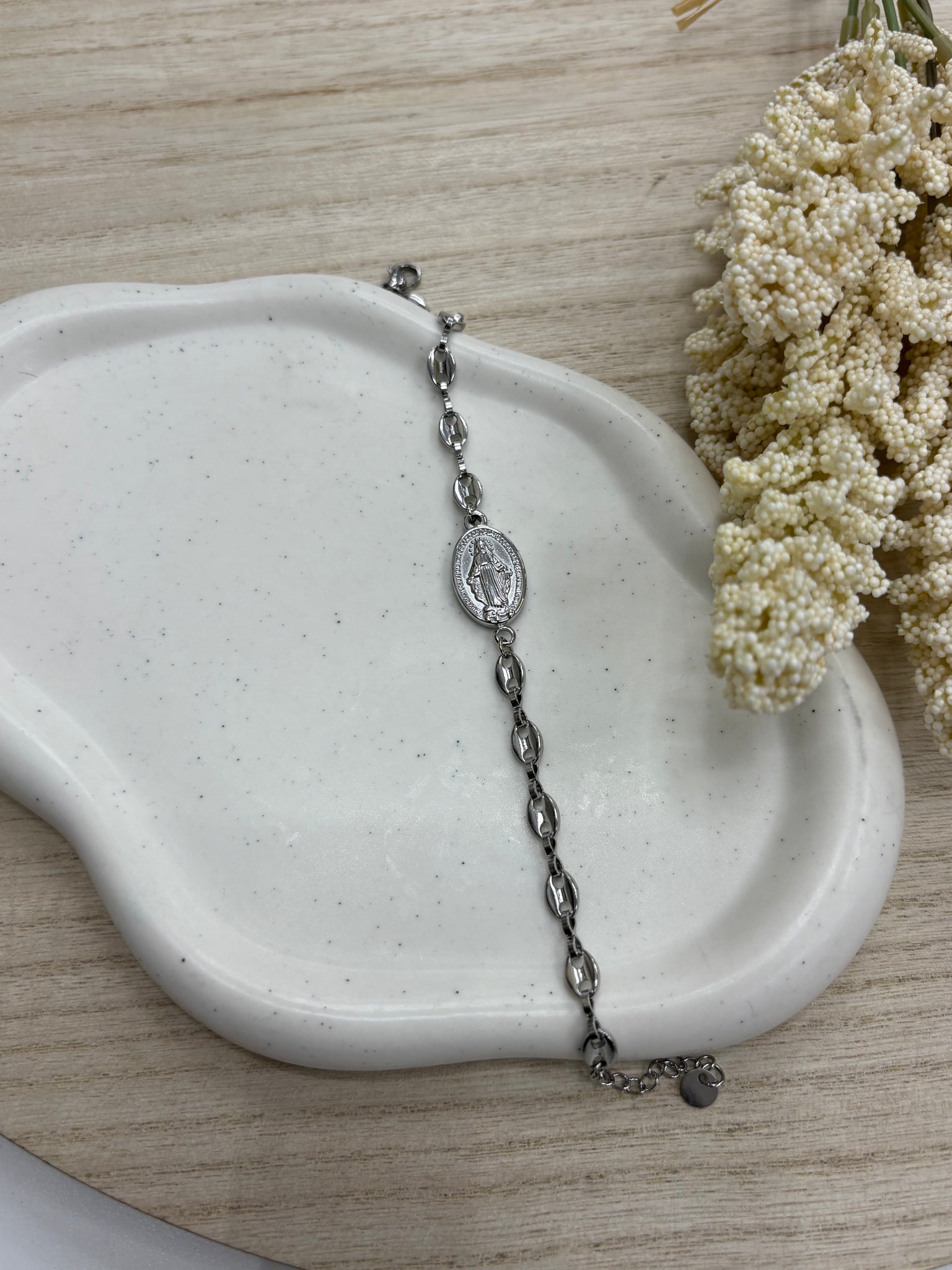 Pulsera Virgen Milagrosa Trapío – Acero inoxidable