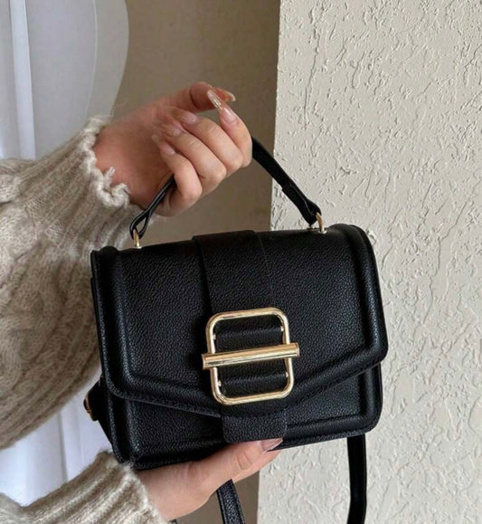 Bolso negro cuadro