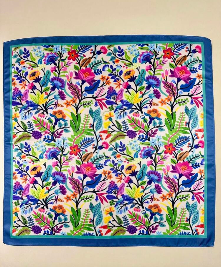 Pañuelo cuello colores azul