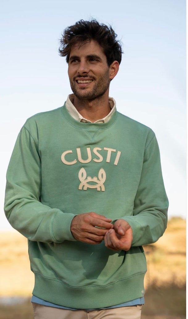 SUDADERA CUSTI CANGREJITO VERDE