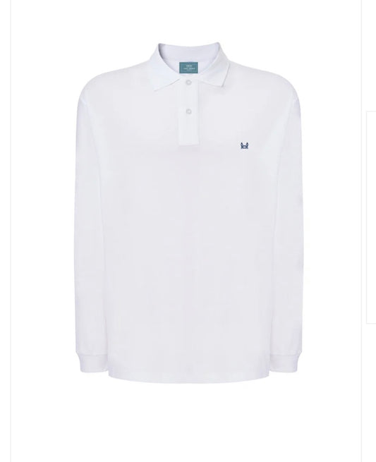 POLO MANGA LARGA BLANCO Custi&Mikelo