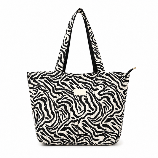 Bolso Shopper Acolchado Zebra Trapío