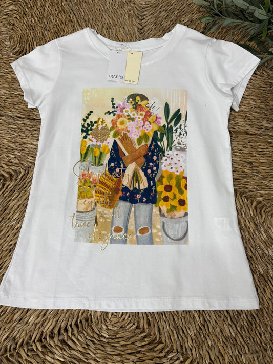 Camiseta algodón girasol