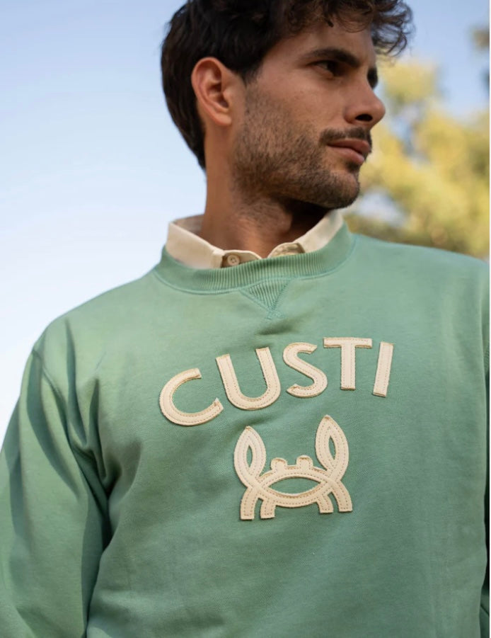 SUDADERA CUSTI CANGREJITO VERDE