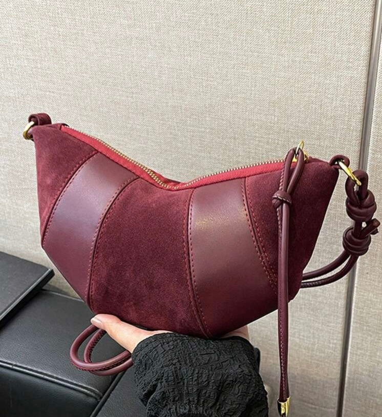 Bolso burdeos antelina