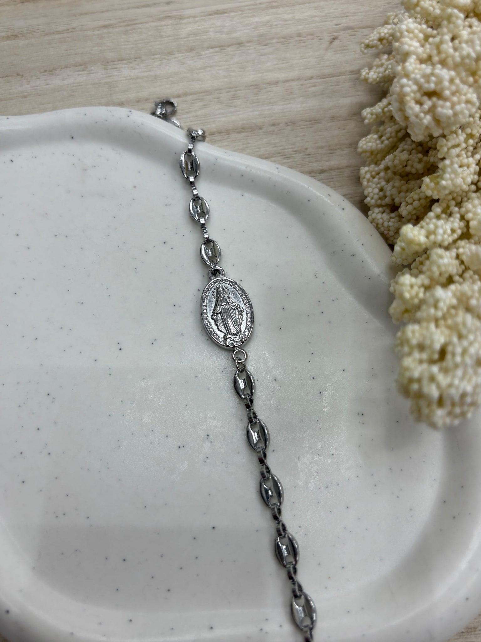 Pulsera Virgen Milagrosa Trapío – Acero inoxidable