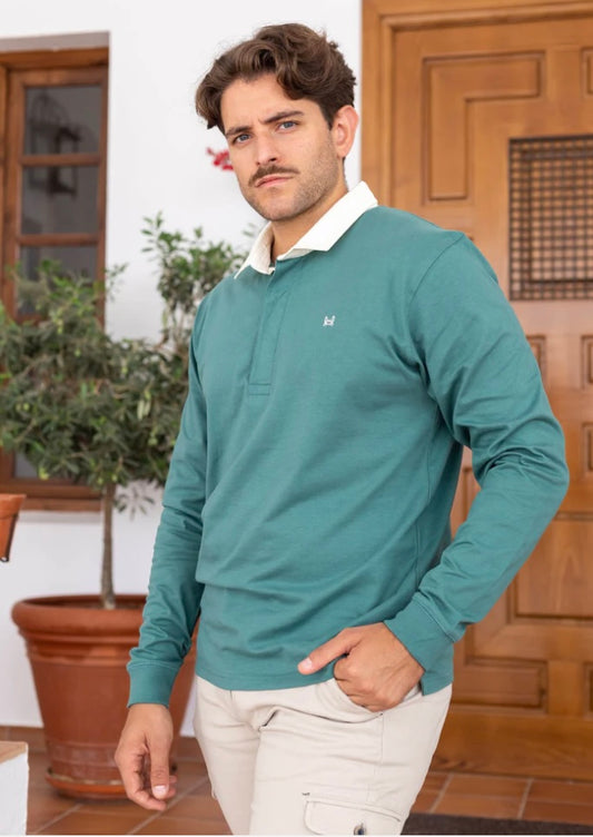 POLO RUGBY LISO VERDE | TUY