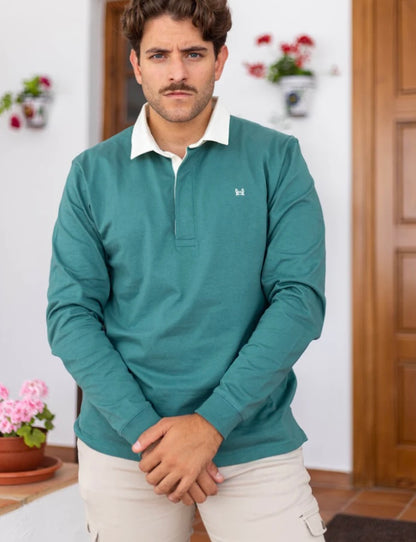 POLO RUGBY LISO VERDE | TUY