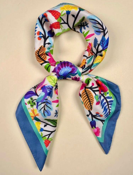 Pañuelo cuello colores azul