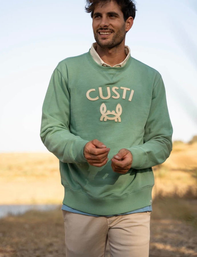 SUDADERA CUSTI CANGREJITO VERDE