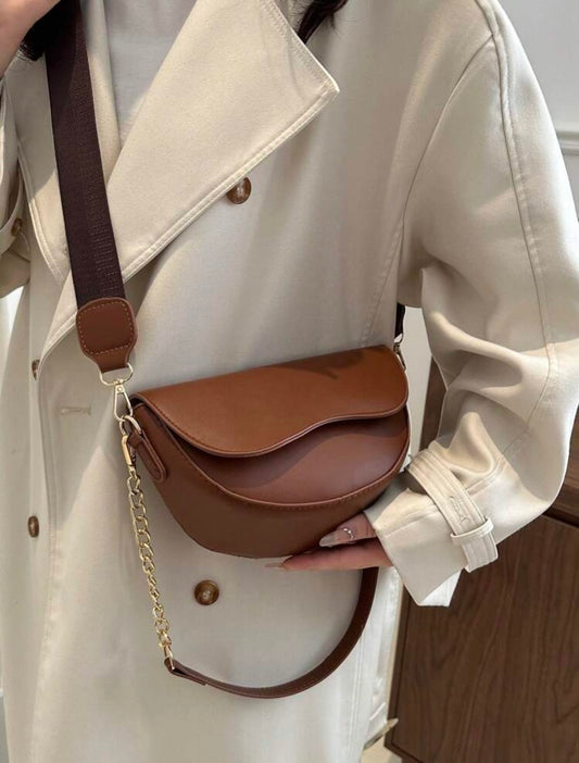 Bolso marrón onda