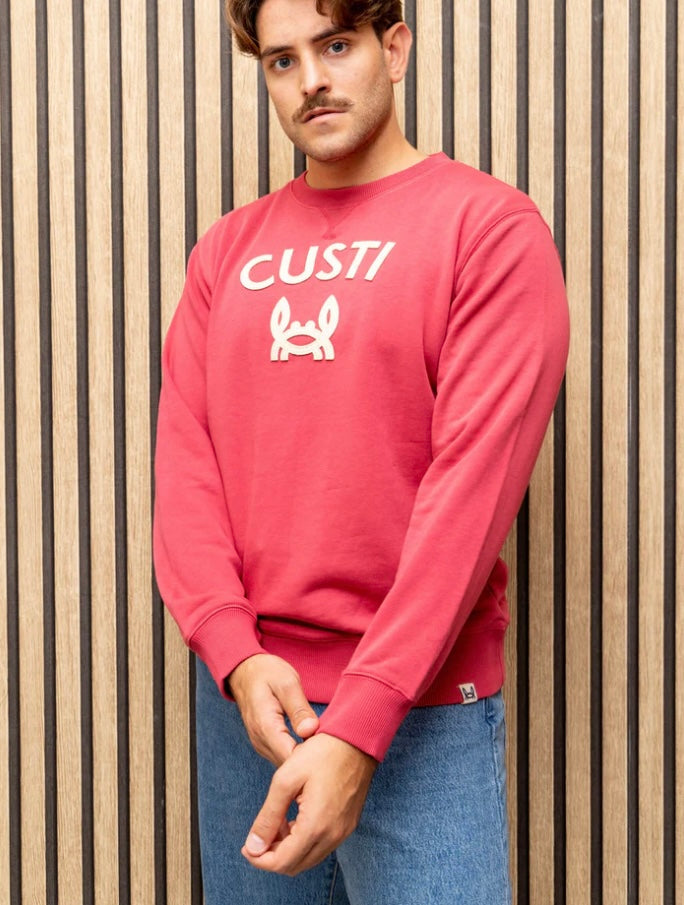 SUDADERA CUSTI CANGREJITO coral
