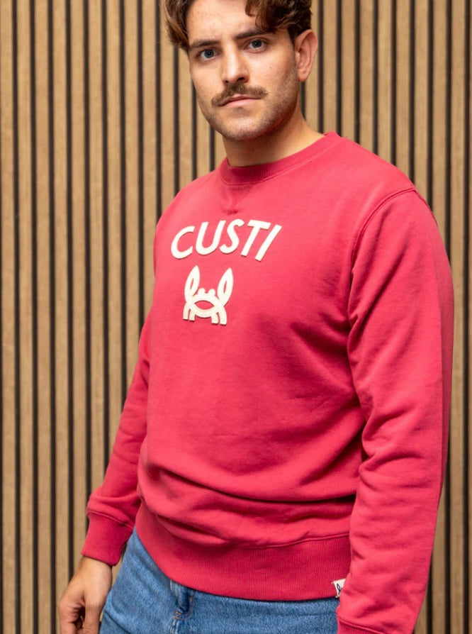 SUDADERA CUSTI CANGREJITO coral