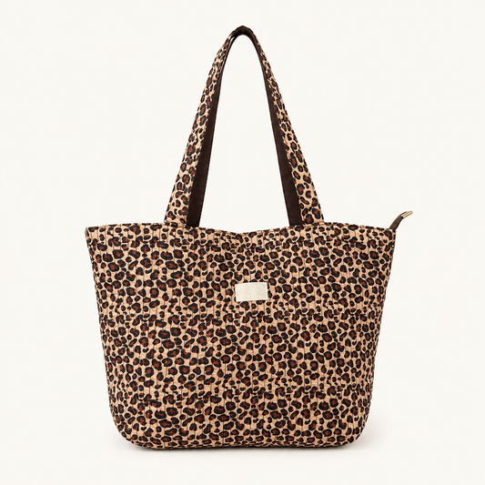Bolso Shopper Acolchado Animal Print Trapío