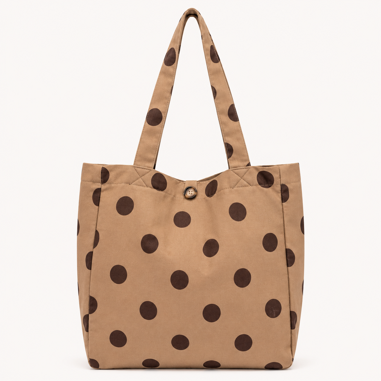 Bolso Shopper Lunares Camel Trapío