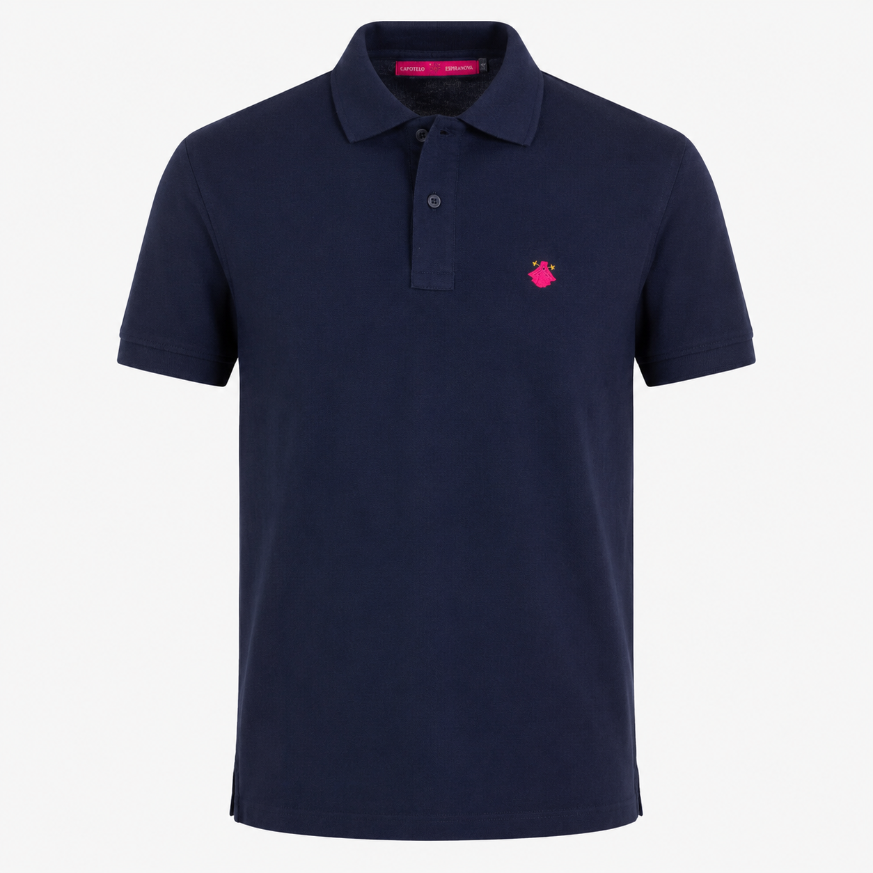 Polo Hombre Azul Marino Bordado – Capotillo Hispánico