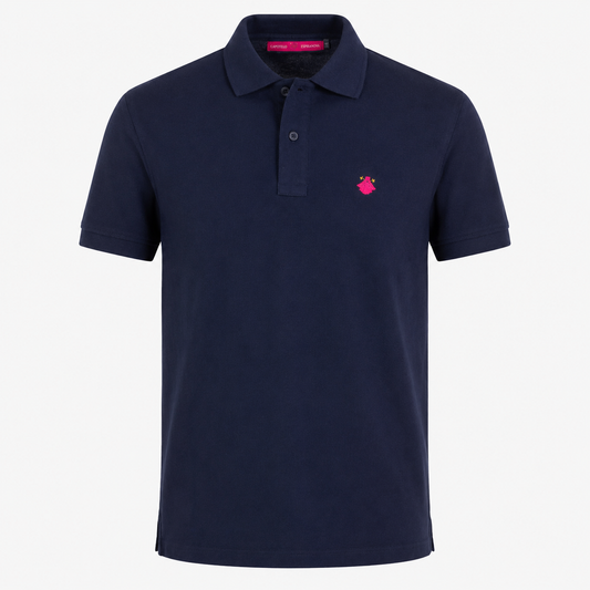 Polo Hombre Azul Marino Bordado – Capotillo Hispánico