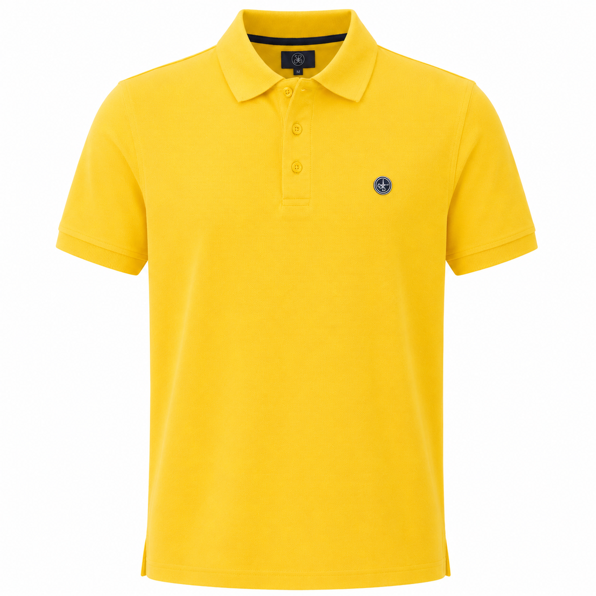 Polo Hombre Amarillo Bordado